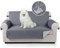 TAOCOCO Sofa Covers 100% Waterproof Sofa Slipcovers 2 Seater,Non Slip Cover for Kids/Dogs/Pets,Washable Sofa Protector with Elastic Strap (Dark Grey,UPDATE of Cloth)