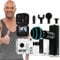 Miweba Sports Massagepistole MM10 | Wave Massagegerät - Massage Pistole Gun - Muskel Massagegun - Softstart Funktion - 4 Aufsätze - 4 Vibrationsstufen - Transportkoffer - Fitgun (MM10 Schwarz)