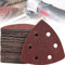50 Stücke Sanding Polishing, Dreieck Sandpapier, Schleifblätter, Dreieck Schleifblatt Set, 6 Löcher Dreieckschleifpapier Zum Schleifen Von Maschinen Schleifen Und Polieren Von Schleifmaschinen