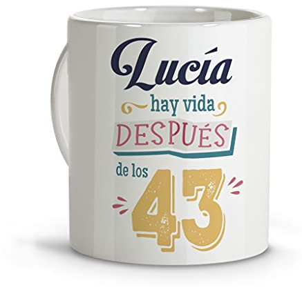LolaPix Taza feliz cumpleaños. Tazas personalizadas. Tazas desayuno originales. Varios diseños. CUMPLEAÑOS VIDA