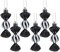 Christmas Concepts® Confezione di mini palline a forma di dolce da 6-8 cm – Decorate con brillantini e glitter – Decorazioni per l'albero di Natale (Nero)