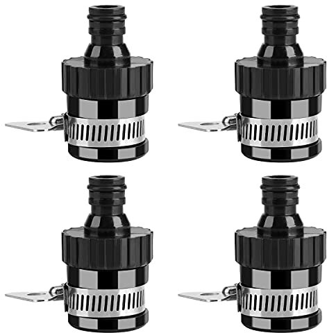 Adattatore Rubinetto,Connettore rubinetto universale, adattatore per tubo da giardino accessorio connettore riutilizzabile, utilizzato per il giardinaggio e la pulizia autolavaggio (4 pz)