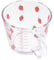 Saftglas Glas Becher Milch Tasse Erdbeere: Wasser Becher mit Saft Getränke Trinkbecher für Frühstück Getreide Kaffee Haferflocken Wärme Beständig Kawaii Becher Wasserbehälter
