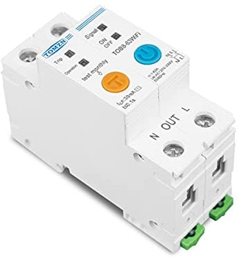 Salvavita Riarmo Automatico 63A monofase WIFI Smart Energy Meter KWH Monitoraggio del monitoraggio del circuito interruttore Timer Relay con protezione for perdite
