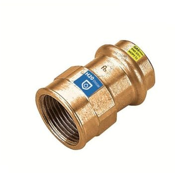 Sanpro Pressfitting Übergang Innengewinde Übergangsmuffe, Größe V 15-3/4' (Kupfer Gas Wasser Trinkwasser Heizung Sanitär Fittings Fitting Kupferleitung)
