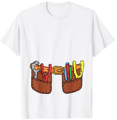 Handyman Craftsman Tool Belt Halloween Costume T-Shirt