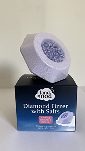 Diamond Fizzer With Salts Calming Lavender & Camomile With Essential Oils To Aid A Good Nights Sleep