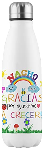Botella personalizada para maestros y maestras acero inoxidable reciclado