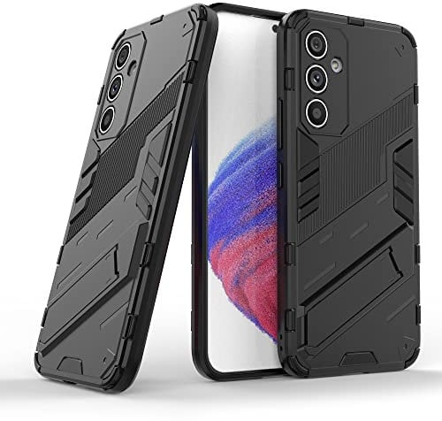 LOLFZ Case for Samsung Galaxy A34 5G, Armor Case with Stand Military Grade Protection Impact-Resistant Bumper Mobile Phone Cover for Samsung Galaxy A34 - Black