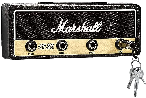 KYWLCO Schlüsselhalter, Wandmontage Schlüsselboard, Schlüsselbrett Haken Halterung, Key Holder mit 4 Gitarrenstecker