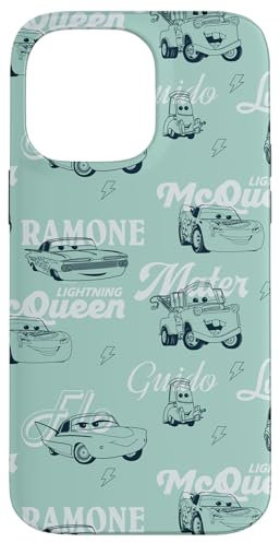 iPhone 14 Pro Max Disney and Pixar’s Cars Lightning McQueen & Friends Pattern Case