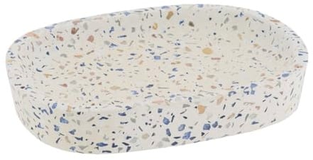 TENDANCE - Porte Savon Ciment - Terrazzo - Salle de Bain - Accessoire Salle de Bain à Poser