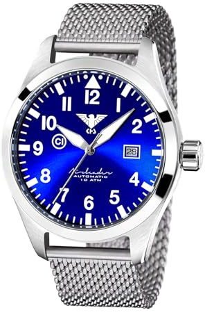 KHS Airleader Steel Automatic KHS.AIRSABLU.MS mit Maschenband
