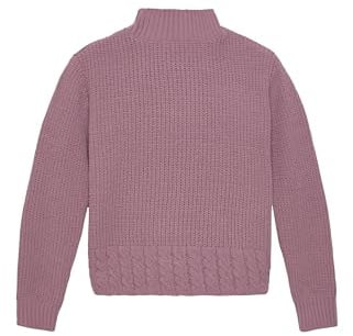 s.Oliver Junior Mädchen Strickpullover – Boxy, Stehkragen, Langarm