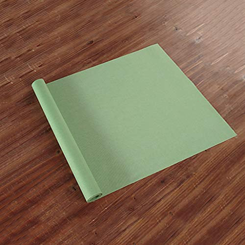 Tischflagge, Tischzubehör, Tischläufer-kompatible gewebte hitzebeständige Vinyl-Tischsets mit 1 Tischläufer for Küchentisch, schmutzabweisend, 6 Farben (Farbe: Blau, Größe: 40 x 300 cm) ( Color : Ligh