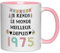 Fatbaby Cadeaux pour le 50e Anniversaire des Femmes, Tasse à Café pour les Cinquantenaires, Tasse à Thé Je rends le monde meilleur depuis 1975 11oz