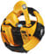 Transformers Auricolari wireless Bluetooth 5.4, 60 ore di riproduzione, con microfono intelligente con cancellazione del rumore, IPX5, impermeabili, per Android iOS, colore giallo Bumblebee TF-T23