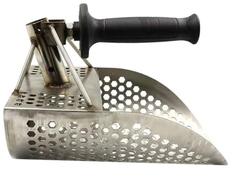 BESPORTBLE Accessoires pour Détecteur De Métaux Pelle À Sable Robuste avec Manche en Abs pour Un Tamisage Efficace