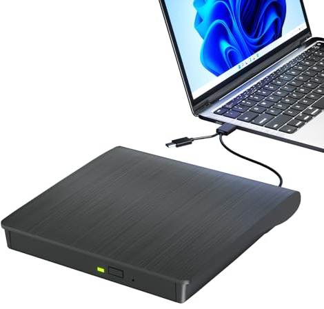 Yaeonku Lecteur Blu Ray Externe CD/DVD/BD Lecture/écriture Lecteur Bluray Portable USB 3.0 et enregistreur DVD de Type C Blu Ray pour Win7/8/10/11/ Mac OS