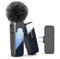 Wireless Lavalier Microphone for iPhone16 iPhone15 Android Clip on Mic with Noise Cancellation, 100ft Transmission, 18H Battery Life Wireless Lapel Microphone for Video Recording (USB Type-C)