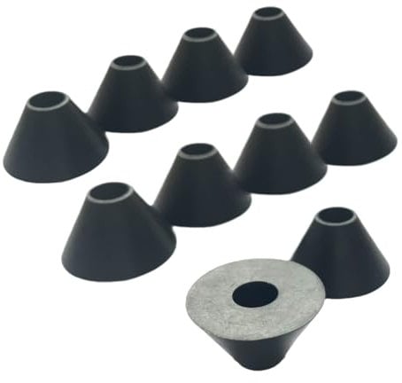 WC Tank Dichtung, Gummi Befestigung Schließkupplung für Toilette Spülkasten, Toilette Reparaturset Zubehör Reparatur Teile (10er Pack - 20MM)