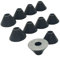 WC Tank Dichtung, Gummi Befestigung Schließkupplung für Toilette Spülkasten, Toilette Reparaturset Zubehör Reparatur Teile (10er Pack - 20MM)