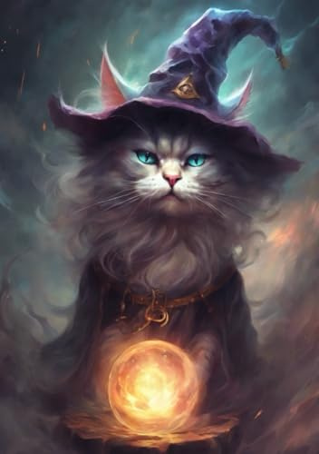 Witch Cat Notebook A5