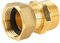 YEAUPE PRO Raccord en laiton G3/4 x G3/4 mâle x femelle (filetage mâle Ø 25,7mmx filetage femelle Ø 24mm), Laiton Raccord mobile avec joint torique et ruban d'étanchéité PTFE, lot de 1