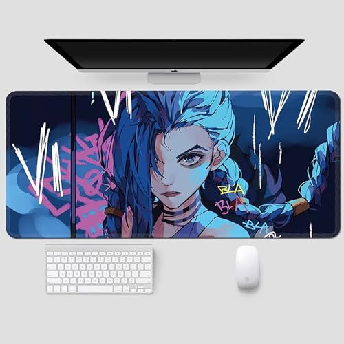 Game Mouse Pad Gaming Laptop Pad-Anime Desk Mat-Anime Mousepad-Gaming Mouse Pad PC Keyboard Waterproof and Non-Slip(JKS-65,900x400mm)