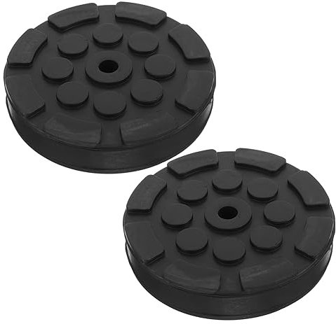 HORIALENCE Gummi Wagenheber Pad 2 Stück Vollgummi Rund 5cm Wagenheberadapter Auto Hebebühne rutschfest Vibrationsdämpfend Für Pkw SUV