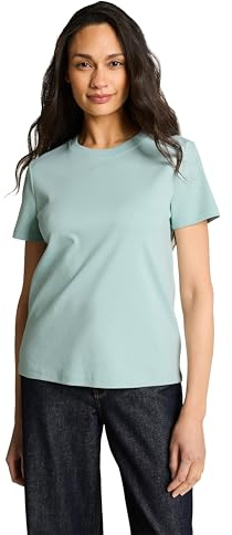 Tom Tailor Damen Basic T-Shirt mit Rundhalsausschnitt