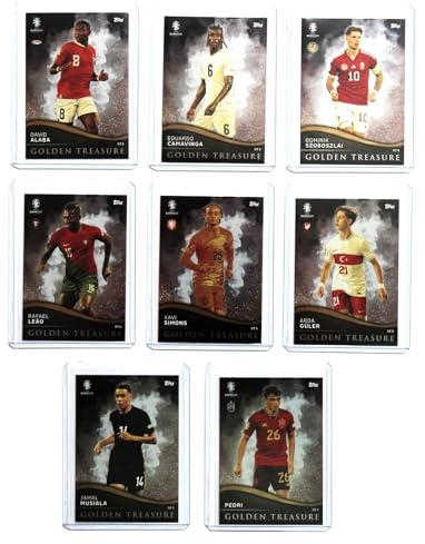 Topps Match Attax Euro 2024 - Set Golden Treasure Edition GT 1 - GT 8 Trading Cards
