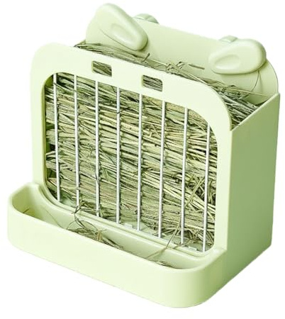 Njidher Râtelier à Foin pour Lapin, Grand récipient de Stockage pour Foin de Petits Animaux, pour Chinchilla, Hamster, gerbilles, herbivores, Petits Animaux, Cage d'alimentation à la