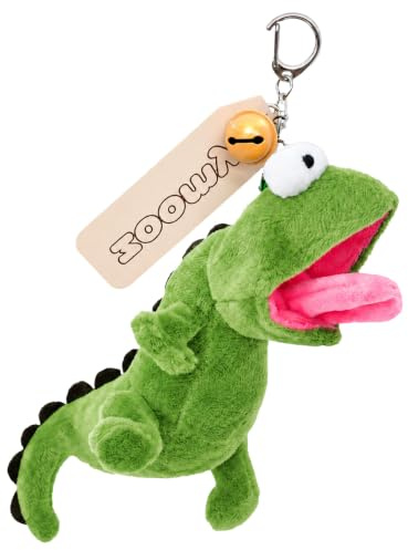 Crunier Plüsch Echse Schlüsselanhänger, Lustiger Echse Anhänger | Schlüsselanhänger Tasche Anhänger, für Taschen, Rucksäcke & Schlüssel, Geschenkidee für Tierliebhaber