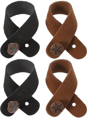 GRADENEVE Attache-courroie pour Guitare Basse, Lot de 4, Sangle de Manche Couleur Aléatoire