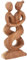 GURU SHOP Holzfigur, Statue, Deko Objekt Feng Shui 20 cm - Tanzpaar/Hellbraun, Dekoobjekte