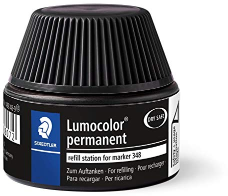 STAEDTLER 488 48 Lumocolor duo permanent marker Nachfüllstation für 342/348, schwarz