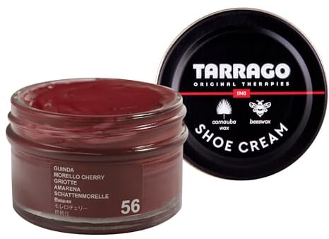 Tarrago Shoe Cream Jar 50 ML, Chaussures OU Complement Mixte Adulte, Morello cherry 56
