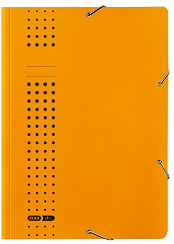ELBA Eckspanner-Mappe chic, für A4, aus Karton, gelb, 20er Pack