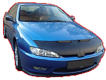 AB-00159 Auto Bra kompatibel mit Peugeot 406 Coupe Bj. 1997-2001 Haubenbra Steinschlagschutz Tuning Bonnet Bra