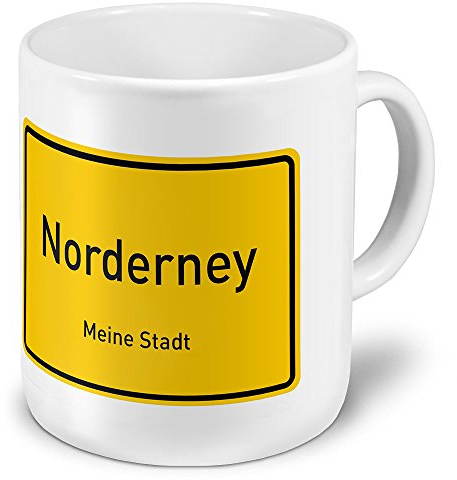 digital print XXL Jumbo-Städtetasse Norderney - XXL Jumbotasse mit Design Ortsschild - Städte-Tasse, Städte-Krug, Becher, Mug