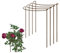 Rusty Bow Plant Supports (Raw Steel Designed to Rust) - Strong Metal Garden Supports - Interlinking to make rows, circles, cloverleaves, etc (Large (72cm Tall x 40cm High) Pack of 4)