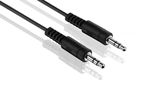 PerfectHD Câble jack 3,5 mm - 5 m - Câble AUX - Câble jack audio stéréo avec prise jack 3,5 mm - Câble de connexion pour casque, smartphone, tablette, téléphone portable, PC, voiture HiFi - Noir