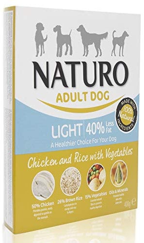 Naturo - Wet food for dogs Light Chicken with rice 400g