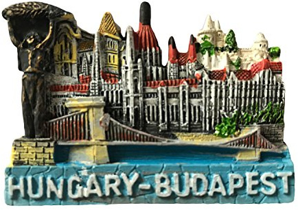3D-Kühlschrankmagnet, Motiv: Budapest, Ungarn, Architektur, Touristensouvenir, Kühlschrankmagnet, Dekoration für Zuhause und Küche, Werbegeschenk