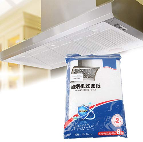Grease Filter, 2PCS/Pack Range Hood Oil-proof Filter Replacement for Visor Cooker Hoods & Extractor Fans Kitchen Appliance