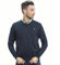 Jersey de Hombre Cuello Pico de Algodon Manga Larga de Marca Modelo Basico para Vestir Punto Fino (AZULON, XXL)