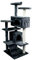 Mobiclinic, Rascador árbol para Gato, Modelo Tico, Grande, Escalar, 5 Alturas, Soporta hasta 10 kg, con Plataformas y refugios, Juguete desestresante, Cuerda de sisal, Gris
