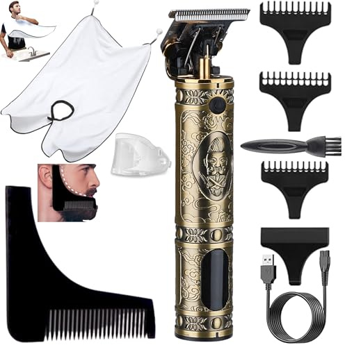 Tondeuse Cheveux Hommes, Tondeuse Barbe Homme Professionel, Rasoir Electriques Hommes Écran LED, Sans Fil Brostyle Tondeuse Precision Rechargeable, Silencieuse pour les Enfant et la Famille