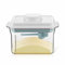 M2OUTLET Lebensmittel-Aufbewahrungsbox/eckige Vorratsdose 1L: BPA frei, FDA und LFGB-konform